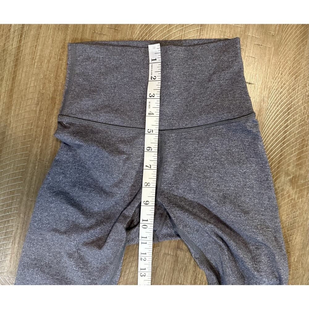 Lululemon Leggings Wunder Under Crop Mid-Rise Luxtreme 21" Heathered Gray Size 2 - Picture 6 of 12
